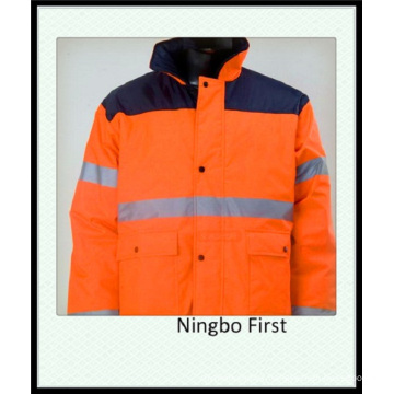 High Visibility Reflective Parka Jacket Meet En (DFJ1009)